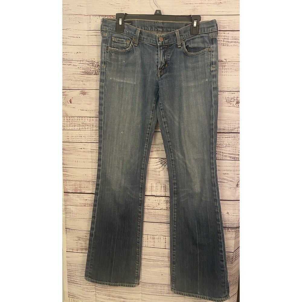 Women's CITIZENS OF HUMANITY KELLY # 001 STRETCH LOW WAISTED BOOT CUT SZ 30 USA